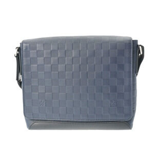 Louis Vuitton Damier Infini Black District Astral Leather Shoulder Bag